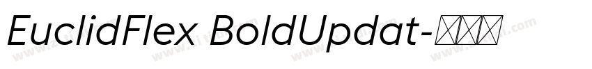 EuclidFlex BoldUpdat字体转换